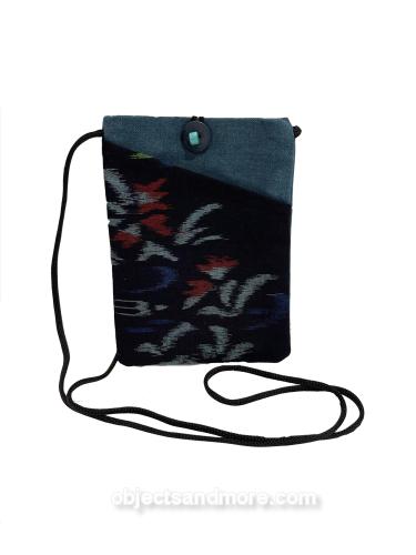 Kimono Phone Bag Red Flowers by THERESA GALLOP
